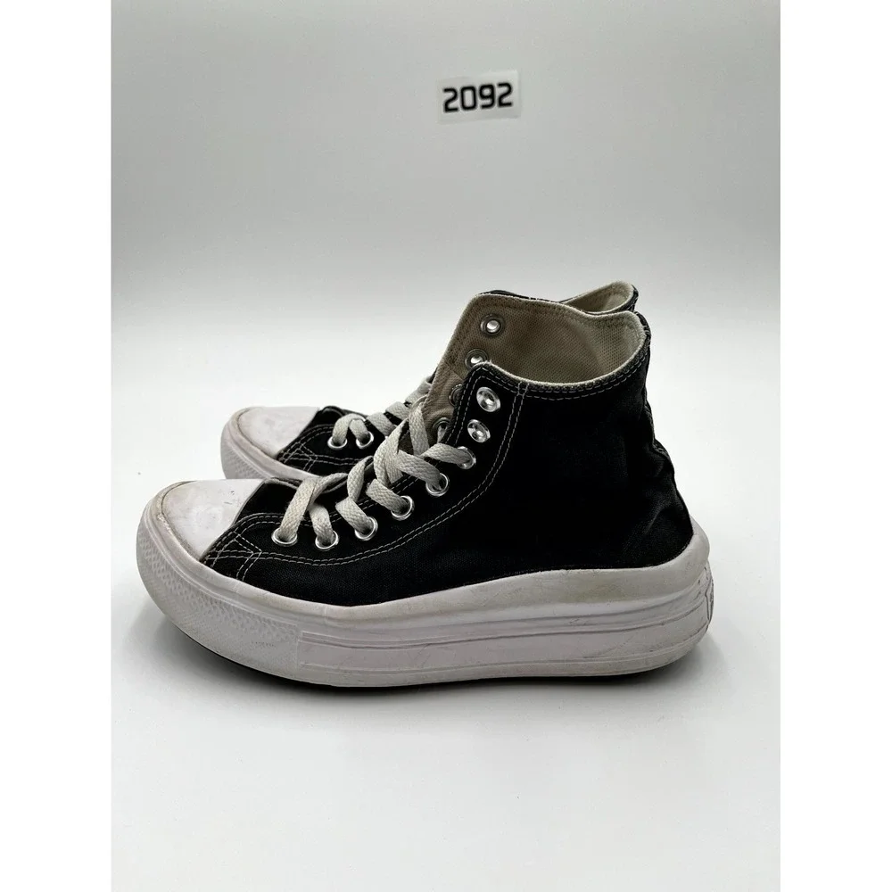 Converse Chuck Taylor All Star Move Unisex Comfort‎ Shoes Black Platform Sneaker